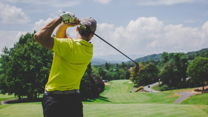 Male Golfer- Great View